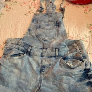 Acid wash overalls